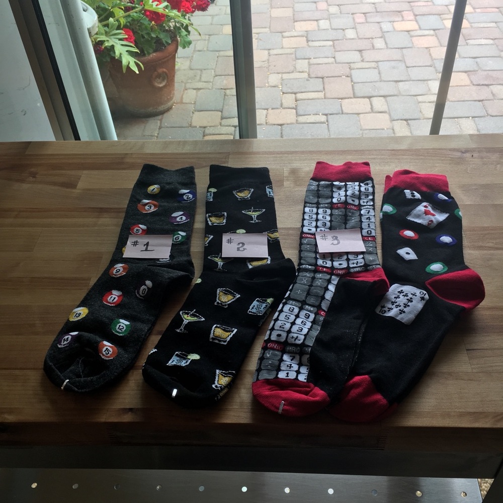 Themed socks per pair prices